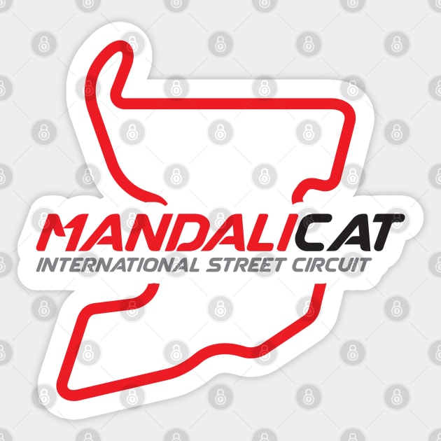 Mandalicat Circuit Sticker by Cinestore Merch